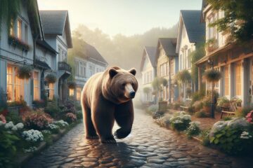 Wenn ein Grizzly um 5.45 h durch die Stadt schleicht