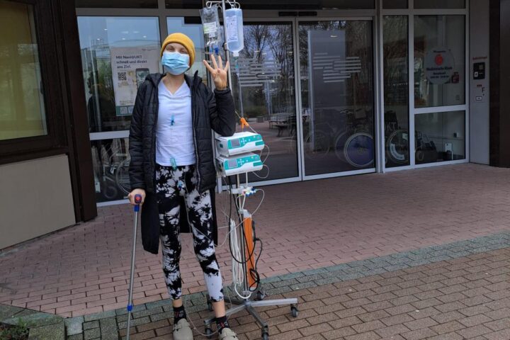 Haben Sie sich verletzt, Frau Lehrerin?